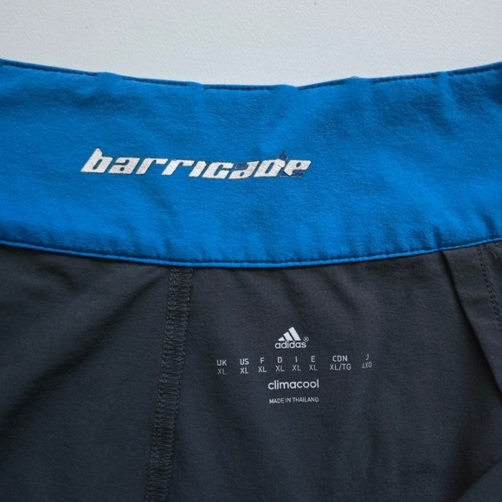 Adidas Men's Barricade Climacool Tennis Performance Shorts Grey XL - Picture 8 of 16
